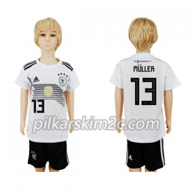 Koszulka Niemcy Muller 13 Dziecięca Główna Mistrzostwa Świata 2018 - Koszulki Piłkarskie